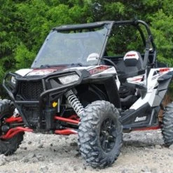 Super ATV Polaris RZR 900/1000/Turbo Scratch Resistant Full Windshield -KFI Sales Store 100799a 2