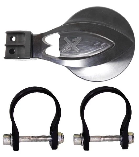 Axia Alloys Black Round Full Billet Convex Side Mirror - 4" + 1.625" Clamps 1 Axia Alloys Black Round Full Billet Convex Side Mirror - 4" + 1.625" Clamps