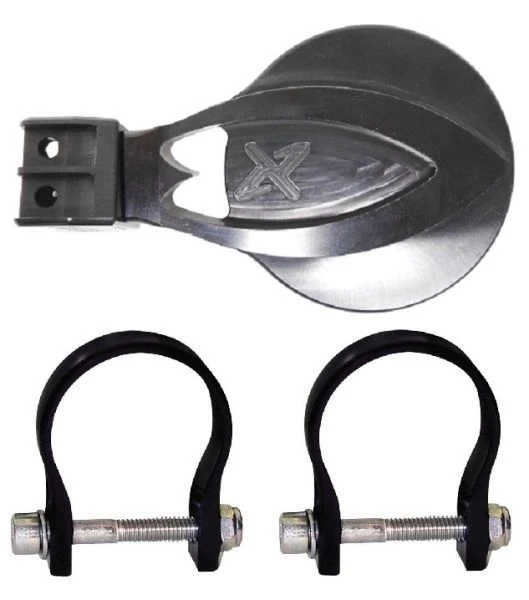 Axia Alloys Black Round Full Billet Convex Side Mirror - 4" + 1.85" Clamps 1 Axia Alloys Black Round Full Billet Convex Side Mirror - 4" + 1.85" Clamps