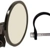 Axia Alloys Black Round Billet Convex Arm Side Mirror - 5" + 1.625" Clamp