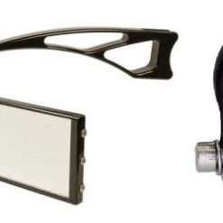 Axia Alloys Black Wide Panoramic Rearview Mirror - 9" W/ 6" Arm + 1.85" Clamp