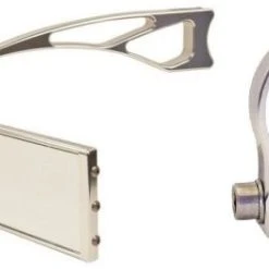 Axia Alloys Silver Wide Panoramic Rearview Mirror - 9" W/ 6" Arm + 1.625" Clamp