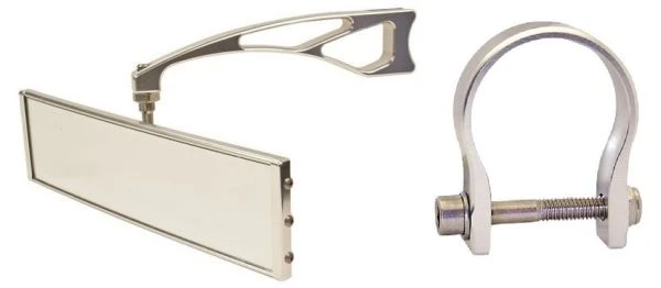 Axia Alloys Silver Wide Panoramic Rearview Mirror - 9" W/ 6" Arm + 1.875" Clamp 1 Axia Alloys Silver Wide Panoramic Rearview Mirror - 9" W/ 6" Arm + 1.875" Clamp