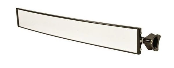 Axia Alloys Black Wide Rearview Mirror - 17" W/ 1.5" Mounts + 1.7" Clamps 2 Axia Alloys Black Wide Rearview Mirror - 17" W/ 1.5" Mounts + 1.7" Clamps - Image 2