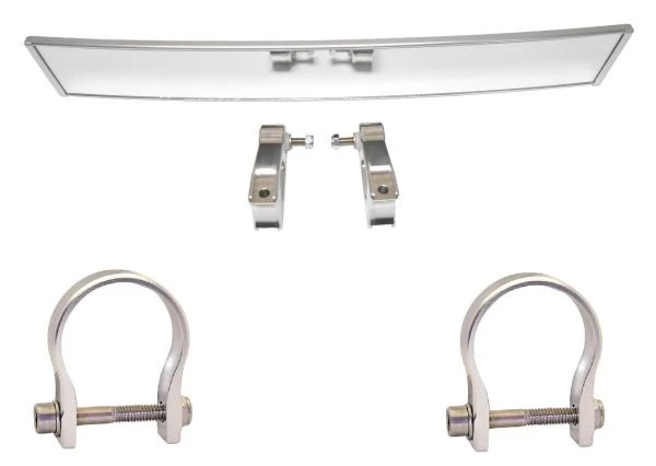 Axia Alloys Silver Wide Rearview Mirror - 17" W/ 2.5" Mounts + 1.5" Clamps 1 Axia Alloys Silver Wide Rearview Mirror - 17" W/ 2.5" Mounts + 1.5" Clamps