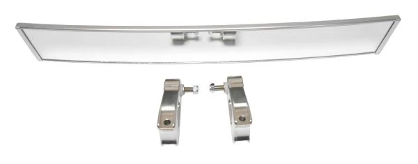 Axia Alloys Silver Wide Rearview Mirror - 17" W/ 2.5" Mounts + 1.5" Clamps 2 Axia Alloys Silver Wide Rearview Mirror - 17" W/ 2.5" Mounts + 1.5" Clamps - Image 2