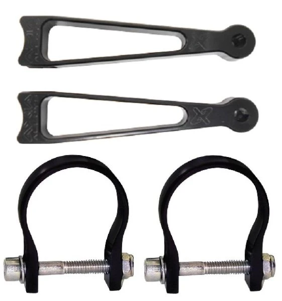 Axia Alloys Black Lowrance GPS Cage Mounts 6" + 1.7" Clamps 1 Axia Alloys Black Lowrance GPS Cage Mounts 6" + 1.7" Clamps