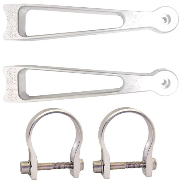 Axia Alloys Silver Lowrance GPS Cage Mounts 6" + 1.625" Clamps 1 Axia Alloys Silver Lowrance GPS Cage Mounts 6" + 1.625" Clamps