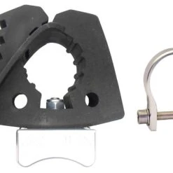 Axia Alloys Silver Rubber Adjustable Mount 1" - 2 1/2" + 1.875" Clamp