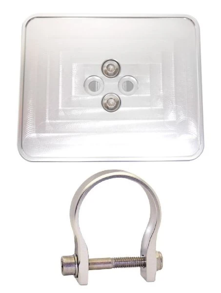 Axia Alloys Silver Registration Sticker Mount 3.8" X 3.06" + 1.875" Clamp 1 Axia Alloys Silver Registration Sticker Mount 3.8" X 3.06" + 1.875" Clamp