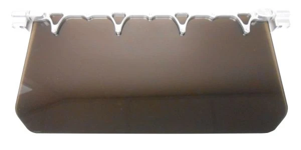 Axia Alloys Silver 12" Wide Sun Visor Dark Tinted Shield + 1.625" Clamps 2 Axia Alloys Silver 12" Wide Sun Visor Dark Tinted Shield + 1.625" Clamps - Image 2
