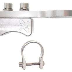 Axia Alloys Silver 2 Way Radio Antenna Mount + 1.5" Clamp