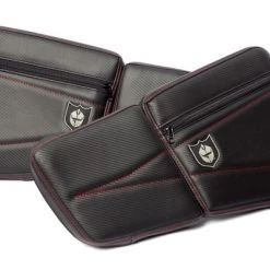 Pro Armor Black/Red Front Door Knee Pads W/Storage Polaris XP1K/XP 4 900/1000