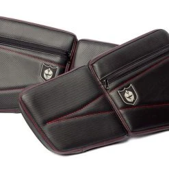 Pro Armor Black/Red Rear Door Knee Pads W/Storage Polaris XP1K/XP 4 900/1000