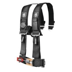 Pro Armor Black 4 Point 3" Harness W/Sewn In Pads