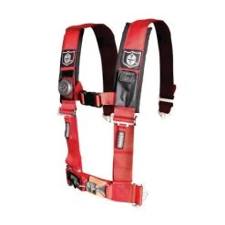 Pro Armor Red 4 Point 3" Harness W/Sewn In Pads