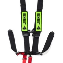 Assault Industries Green 3" 5-Point V-Style Harness W/Sternum Strap