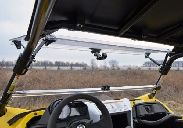 Super ATV (16-18) Yamaha YXZ1000R Scratch Resistant Flip Windshield 3 Super ATV (16-18) Yamaha YXZ1000R Scratch Resistant Flip Windshield - Image 3