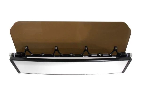 Axia Alloys Black Panoramic Rearview Mirror 12" W/ Tinted Visor + 1.7" Clamp 2 Axia Alloys Black Panoramic Rearview Mirror 12" W/ Tinted Visor + 1.7" Clamp - Image 2