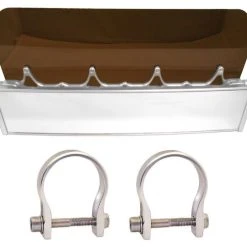 Axia Alloys Silver Panoramic Rearview Mirror 12" W/ Tinted Visor + 1.875" Clamp