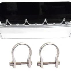 Axia Alloys Silver Panoramic Rearview Mirror 12" W/ Black Visor + 1.875" Clamp