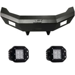 S3 Power Sports / Rigid Industries S3 Front Winch Bumper W/ Rigid Dually LED Diffused Lights Polaris General 1000
