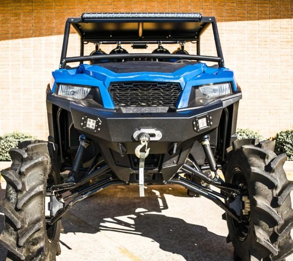 S3 Power Sports Front Winch Bumper Polaris General 1000 - Black 2 S3 Power Sports Front Winch Bumper Polaris General 1000 - Black - Image 2