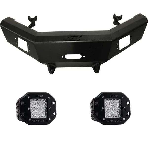 S3 Power Sports / Rigid Industries S3 Front Winch Bumper W/ Rigid Dually LED Diffused Lights Polaris RZR XP 1000 1 S3 Power Sports / Rigid Industries S3 Front Winch Bumper W/ Rigid Dually LED Diffused Lights Polaris RZR XP 1000