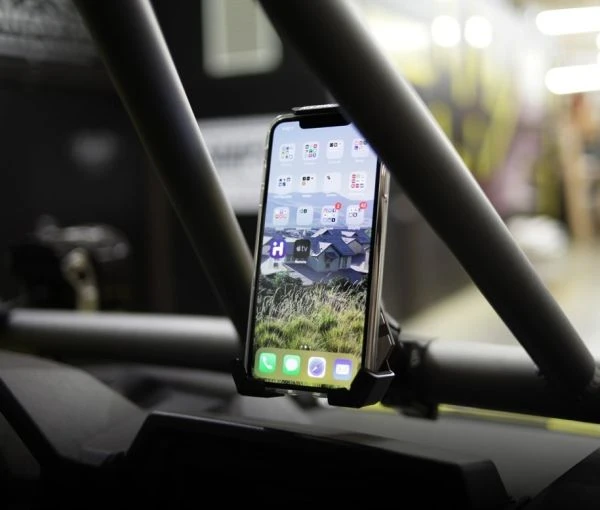 Assault Industries Full Metal Phone Cradle W/ 1.5" Clamp - Raw 2 Assault Industries Full Metal Phone Cradle W/ 1.5" Clamp - Raw - Image 2