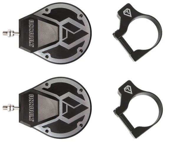 Assault Industries Sidewinder Mirrors (Pair) W/ 2" Clamps - Raw 1 Assault Industries Sidewinder Mirrors (Pair) W/ 2" Clamps - Raw