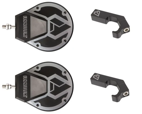 Assault Industries Sidewinder Mirrors (Pair) W/ Polaris Pro-Fit Clamps - Raw 1 Assault Industries Sidewinder Mirrors (Pair) W/ Polaris Pro-Fit Clamps - Raw