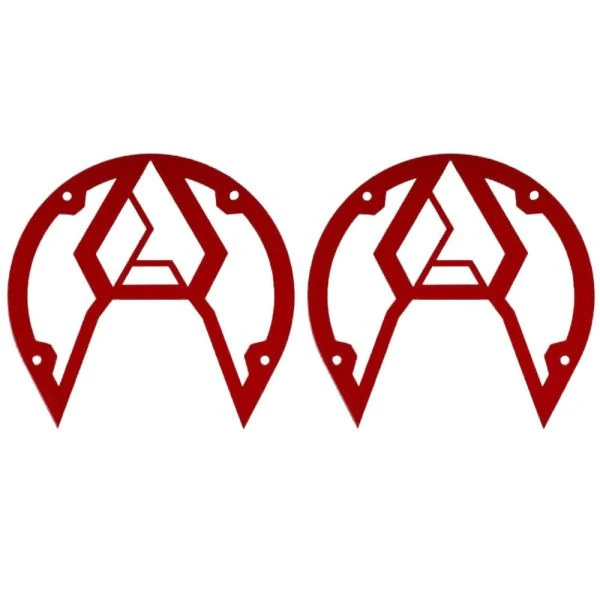 Assault Industries Sidewinder Mirror Color Bezel Kit - Red 1 Assault Industries Sidewinder Mirror Color Bezel Kit - Red