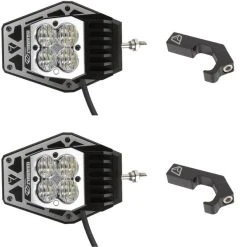 Assault Industries Nighthawk LED Side Mirrors (Pair) W/ Pro-Fit Cage Clamps