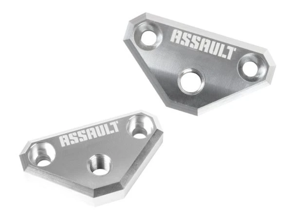 Assault Industries M10 A-Pillar Mount Brackets (Pair) - Raw Can-Am Maverick X3 1 Assault Industries M10 A-Pillar Mount Brackets (Pair) - Raw Can-Am Maverick X3