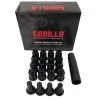 Gorilla Automotive Products Gorilla 12mm X 1.5" Lug Kit & Valve Stems - Black