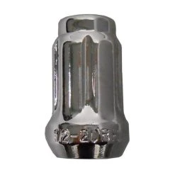 RuggedPRO Chrome Lug Nut - 1/2" X 20 Spline [1P Beveled]