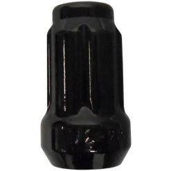 RuggedPRO Black Lug Nut - 1/2" X 20 Spline [2P Beveled]