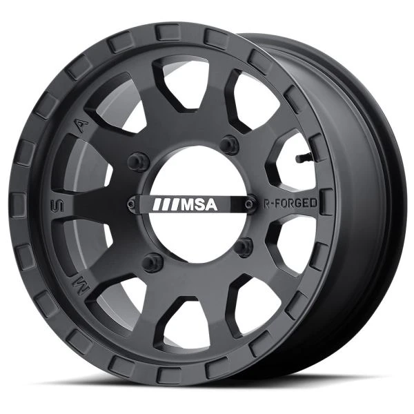 MSA Offroad Wheels MSA R-Forged Black Bolt-On Center Nameplate For 4/110 Wheel 2 MSA Offroad Wheels MSA R-Forged Black Bolt-On Center Nameplate For 4/110 Wheel - Image 2