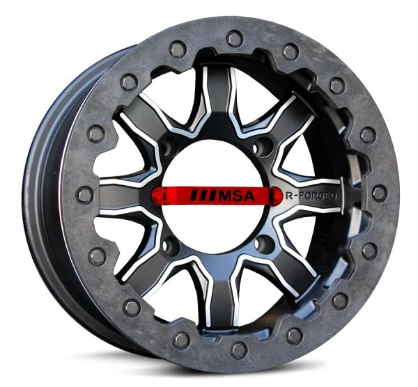 MSA Offroad Wheels MSA R-Forged Red Bolt-On Center Nameplate For 4/137 Wheel 2 MSA Offroad Wheels MSA R-Forged Red Bolt-On Center Nameplate For 4/137 Wheel - Image 2
