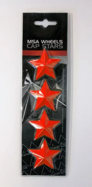 MSA Offroad Wheels Set Of 4 MSA Red Stars (Fits All MSA Wheel Caps Except M16) 1 MSA Offroad Wheels Set Of 4 MSA Red Stars (Fits All MSA Wheel Caps Except M16)