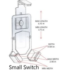 MOB ARMOR Small Blue Mob Bar Phone Mount Switch [MOBB2-BLU-SM] -KFI Sales Store ss 18